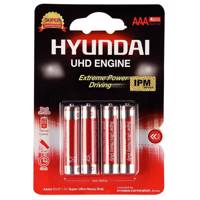 Hyundai Super Ultra Heavy Duty AAA Battery Pack Of 4 - باتری نیم قلمی هیوندای مدل Super Ultra Heavy Duty بسته 4 عددی