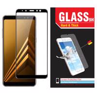 محافظ صفحه نمایش شیشه ای Hard and thick مدل فول چسب full Glue مناسب برای گوشی موبایل سامسونگ Galaxy A6 2018