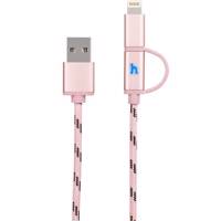 Hoco UPL20 Two In One USB To Lightning/microUSB Cable 1.2m کابل تبدیل USB به لایتنینگ/microUSB هوکو مدل UPL20 Two In One طول 1.2 متر