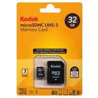 Kodak UHS-I U3 Class 10 90MBps microSDHC With Adapter - 32GB - کارت حافظه microSDHC کداک کلاس 10 استاندارد UHS-I U3 سرعت 90MBps همراه با آداپتور SD ظرفیت 32 گیگابایت