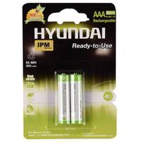 Hyundai NI-MH Rechargeable AAA Battery Pack Of 2 - باتری نیم قلمی قابل شارژ هیوندای مدل NI-MH بسته 2 عددی