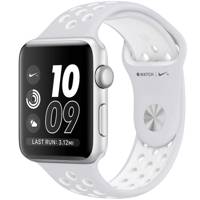 Apple Watch Series 2 Nike Plus 38mm Silver Aluminum Case with Pure Platinum/White Nike Sport Band ساعت هوشمند اپل واچ سری 2 مدل Nike Plus 38mm Silver Aluminum Case with Pure Platinum/White Nike Sport Band