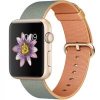 Apple Watch 42mm Aluminum Case With Royal Blue Woven Nylon New ساعت مچی هوشمند اپل واچ مدل 42mm Sport Gold Royal Blue Woven Nylon New