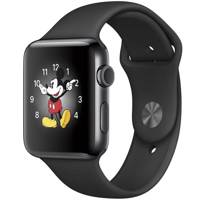 Apple Watch Series 2 42mm Space Black Steel Case with Black Sport Band ساعت هوشمند اپل واچ سری 2 مدل 42mm Space Black Steel Case with Black Sport Band