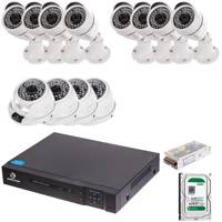 AHD Negron Retail Store Surveillance 12Cameras Network Video Recorder سیستم امنیتی ای اچ دی نگرون کاربری فروشگاهی 12 دوربین