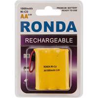 Ronda 1000mAh Ni-CD Rechargeable Telephone Battery باتری تلفن قابل شارژ Ni-CD روندا با ظرفیت 1000 میلی آمپر ساعت
