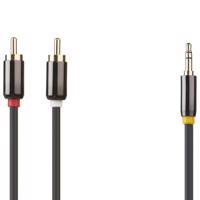 A4net AUX-205 Aux To Two RCA Cable 1.5m کابل تبدیل جک 3.5 میلی متری به دو RCA ای فور نت مدل AUX-205 طول 1.5 متر