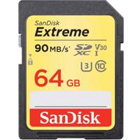 SanDisk Extreme V30 UHS-I U3 Class 10 600X 90MBps SDXC - 64GB کارت حافظه SDXC سن دیسک مدل Extreme V30 کلاس 10 استاندارد UHS-I U3 سرعت 600X 90MBps ظرفیت 64 گیگابایت