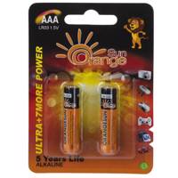 Orangsun Ultra Alkaline AAA Battery Pack of 2 باتری نیم قلمی اورنج سان مدل Ultra Alkaline بسته 2 عددی