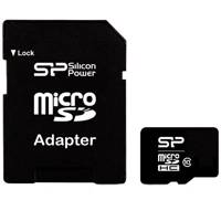 Silicon Power Class 10 microSDHC With Adapter 8GB کارت حافظه microSDHC سیلیکون پاور کلاس 10 همراه با آداپتور SD ظرفیت 8 گیگابایت