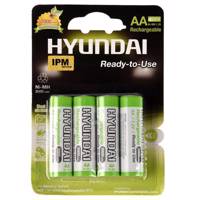 Hyundai NI-MH Rechargeable AA Battery Pack Of 4 باتری قلمی قابل شارژ هیوندای مدل NI-MH بسته 4 عددی