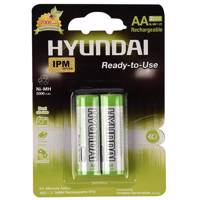 Hyundai NI-MH Rechargeable AA Battery Pack Of 2 - باتری قلمی قابل شارژ هیوندای مدل NI-MH بسته 2 عددی