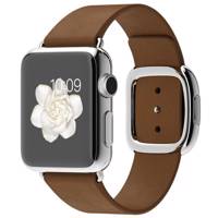 Apple Watch 38mm Stainless Steel Case with Brown Modern Buckle - ساعت مچی هوشمند اپل واچ مدل 38mm Stainless Steel Case with Brown Modern Buckle