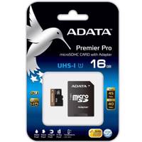 ADATA Premier Pro UHS-I U1 Class 10 45MBps microSDHC With Adapter - 16GB کارت حافظه‌ microSDHC ای دیتا مدل Premier Pro کلاس 10 استاندارد UHS-I U1 سرعت 45MBps ظرفیت 16 گیگابایت