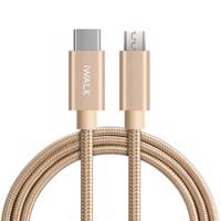 iWalk CSS001C USB-C To microUSB Cable 1m - کابل تبدیل USB-C به microUSB آی واک مدل CSS001C طول 1 متر