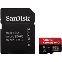 SanDisk Extreme Pro UHS-I U3 Class 10 95MBps 633X microSDHC With Adapter - 16GB - کارت حافظه microSDHC سن دیسک مدل Extreme Pro کلاس 10 استاندارد UHS-I U3 سرعت 633X 95MBps همراه با آداپتور SD ظرفیت 16 گیگابایت