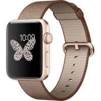 Apple Watch 2 42mm Gold Aluminum Case with Coffe Caramel Band - ساعت هوشمند اپل واچ 2 مدل 42mm Gold Aluminum Case with Coffe Caramel Band