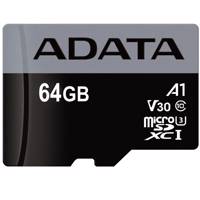 ADATA Premier Pro V30 A1 UHS-I U3 Class 10 100MBps microSDXC 64GB - کارت حافظه‌ microSDXC ای دیتا مدل Premier Pro V30 A1 کلاس 10 استاندارد UHS-I U3 سرعت 100MBps ظرفیت 64 گیگابایت
