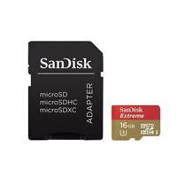 SanDisk Extreme microSDHC UHS-I U3 16GB+adapter - کارت حافظه سن دیسک adapter+MicroSDHC UHS-I U3 16GB