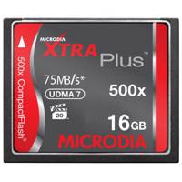 Microdia Xtra Plus CompactFlash 500X 75MBps - 16GB - کارت حافظه CompactFlash مایکرودیا مدل Xtra Plus سرعت 500X 75MBps ظرفیت 16 گیگابایت