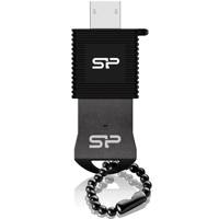 Silicon Power Touch T01 Mobile USB 2.0 Flash Memory With OTG Adapter - 32GB فلش مموری USB سیلیکون پاور تاچ T01 همراه با مبدل OTG ظرفیت 32 گیگابایت