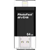 Photofast i-FlashDrive Evo Plus OTG Flash Memory - 64GB فلش مموری OTG فوتوفست مدل i-FlashDrive Evo Plus ظرفیت 64 گیگابایت