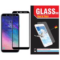 محافظ صفحه نمایش شیشه ای Hard and thick مدل فول چسب full Glue مناسب برای گوشی موبایل سامسونگ Galaxy A6 Plus 2018