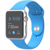 Apple Watch 38mm Silver Aluminum Case With Blue Sport Band ساعت مچی هوشمند اپل واچ مدل 38mm Silver Aluminum Case With Blue Sport Band