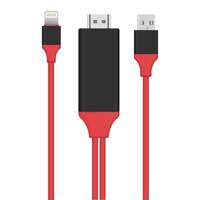 OT-7575S HDMI To Lightning Cable 2m کابل تبدیل HDMI به لایتنینگ مدل OT-7575S به طول 2 متر